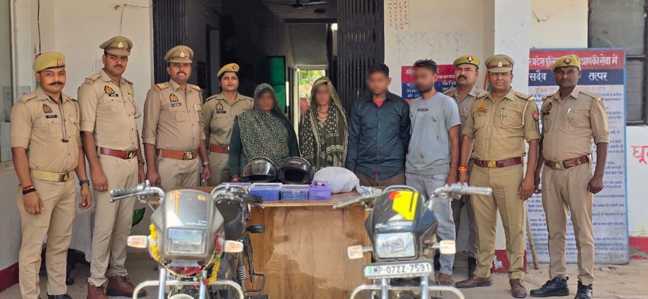 जालौन पुलिस द्वारा त्वरित कार्रवाई करते हुए 72 घंटे के अंदर हत्या की घटना का सफल अनावरण
