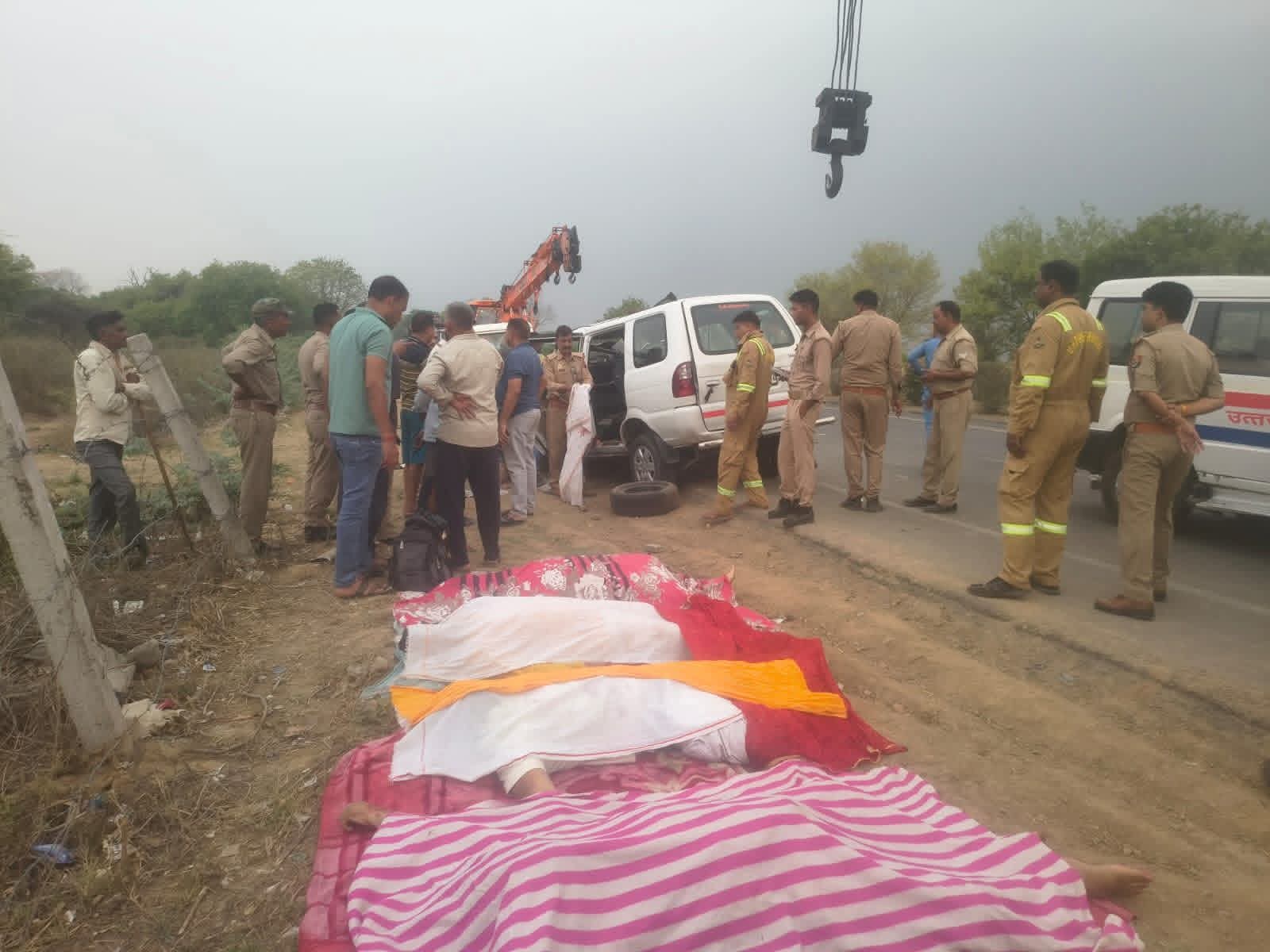 NH-27 पर भीषण सड़क हादसा, 6 की मौत, 4 घायल