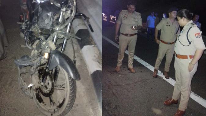 अज्ञात वाहन से टकराई बाइक, तीन दोस्तों की दर्दनाक मौत