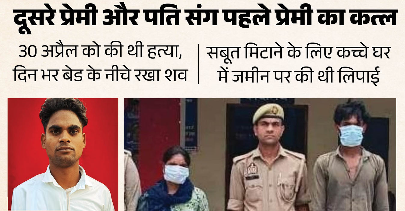 महिला ने प्रेमी और पति संग की पहले प्रेमी की हत्या