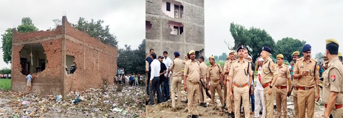 कौशाम्बी में पटाखा फैक्टरी में भीषण आग, धमाकों से दहला मनौरी बाजार, पांच की मौत