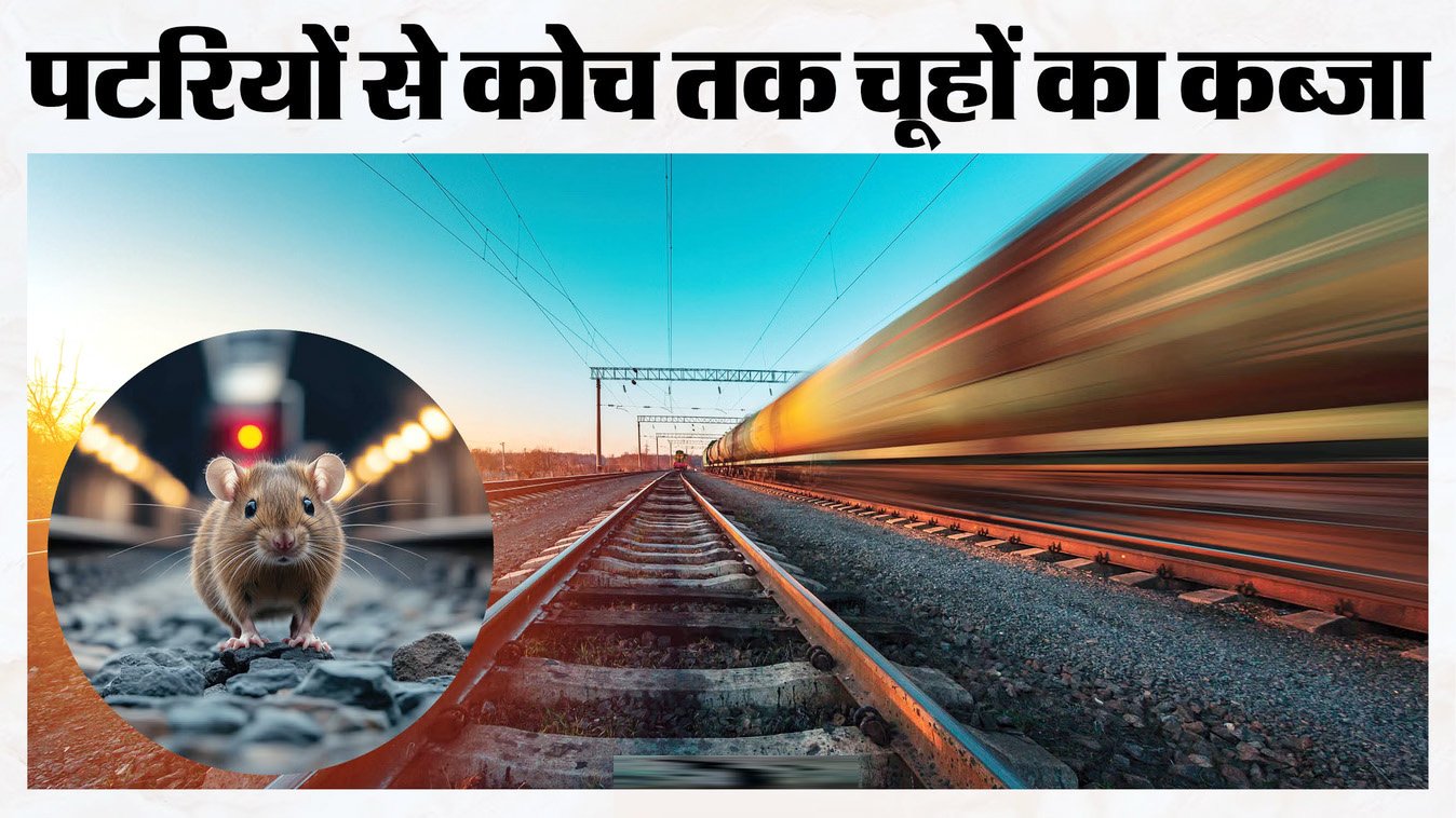 यूपी में 70 लाख रुपये कर दिए खर्च, फिर भी ट्रेन में धमाचौकड़ी मचा रहे चूहे