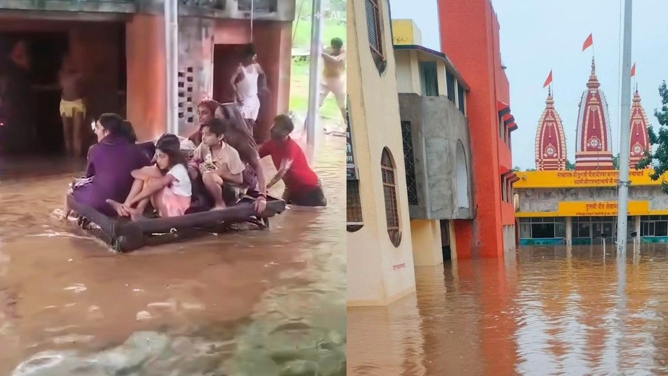 मंदाकिनी नदी का विकराल रूप: खतरे के निशान से 4.5 मीटर ऊपर
